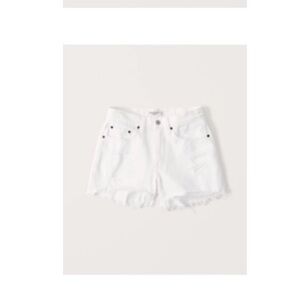 Abercrombie and Fitch white jean shorts, never worn, size 31 curve love